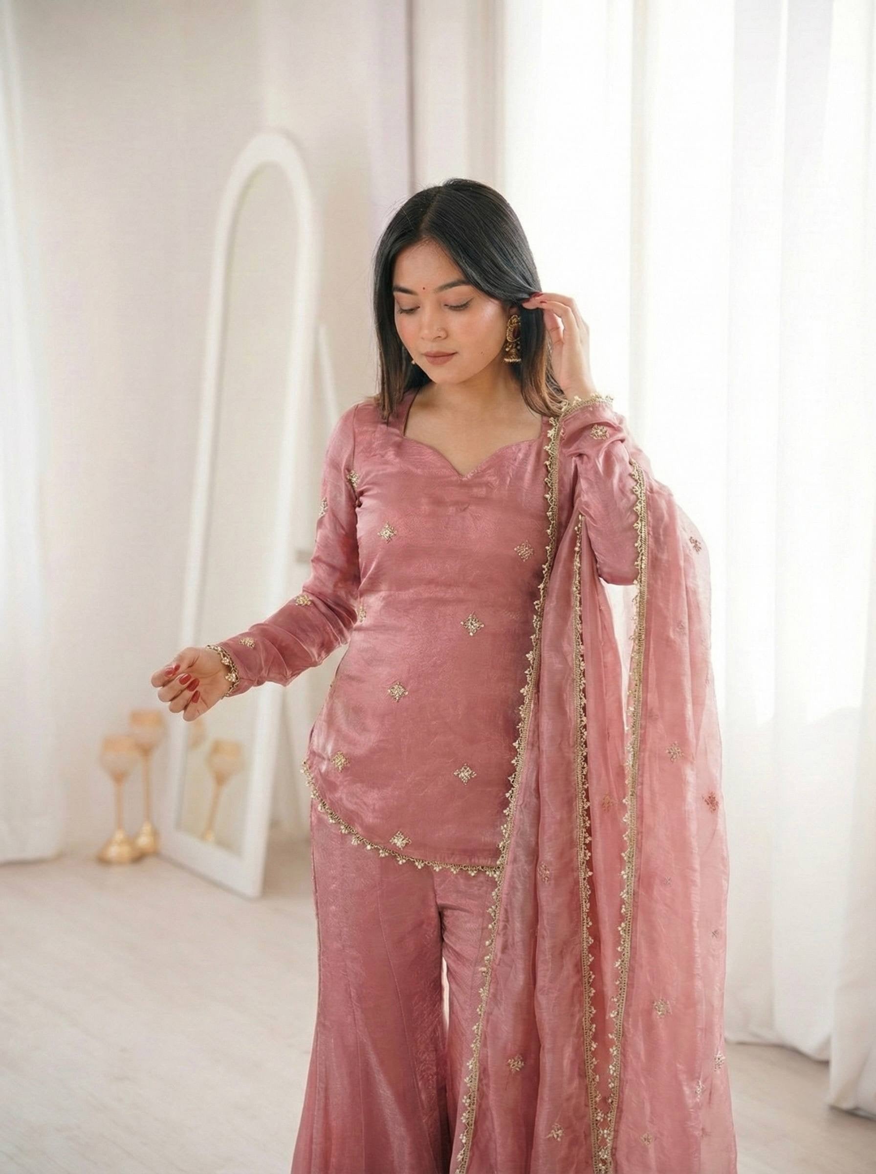 Gulabi Mehfil Sharara Set