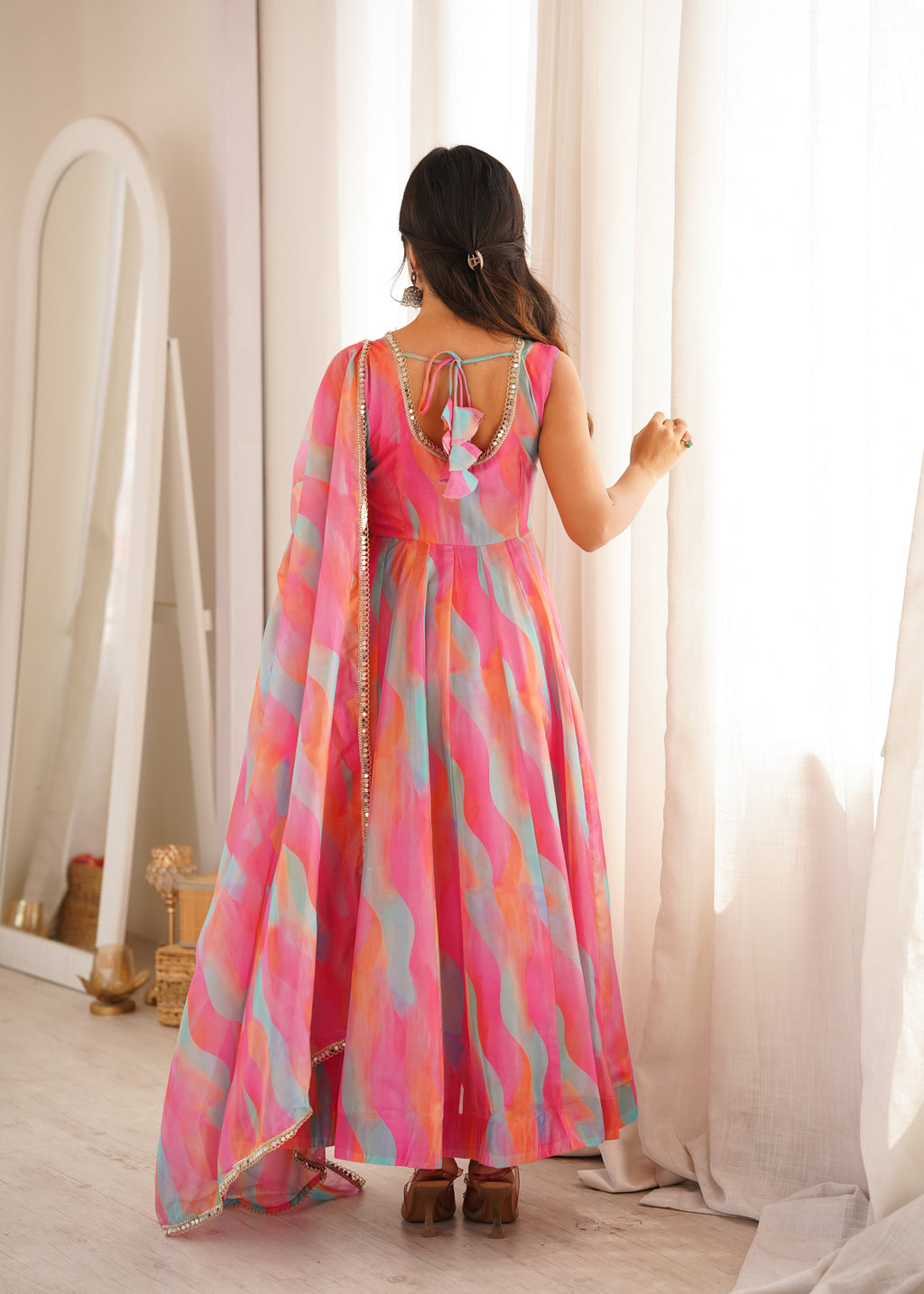 Rainbow Mist Festive Gown Set