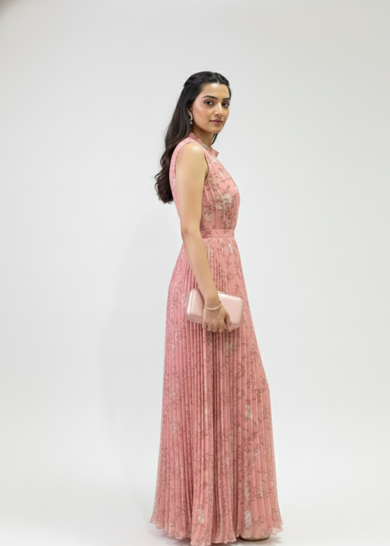 Blooming Floral Printed Maxi Dress
