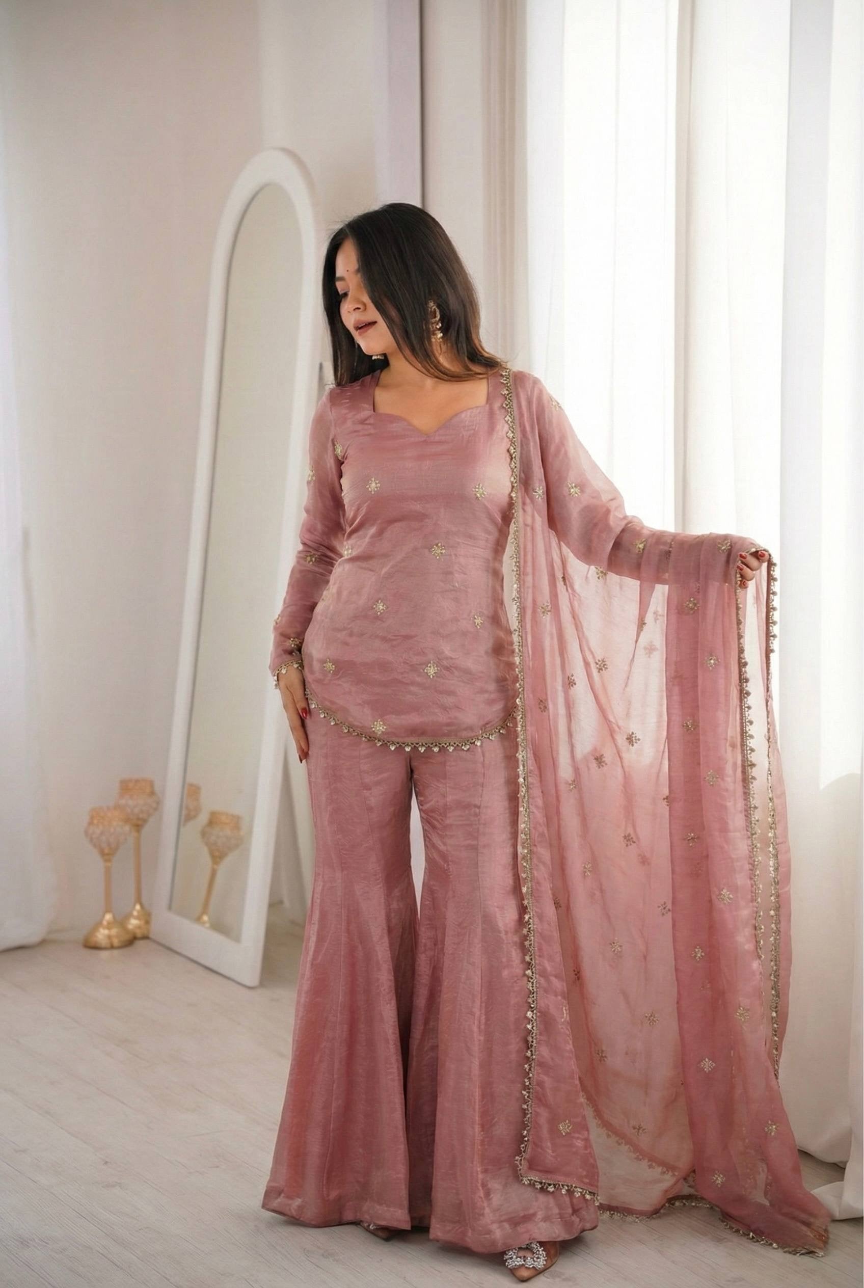 Gulabi Mehfil Sharara Set