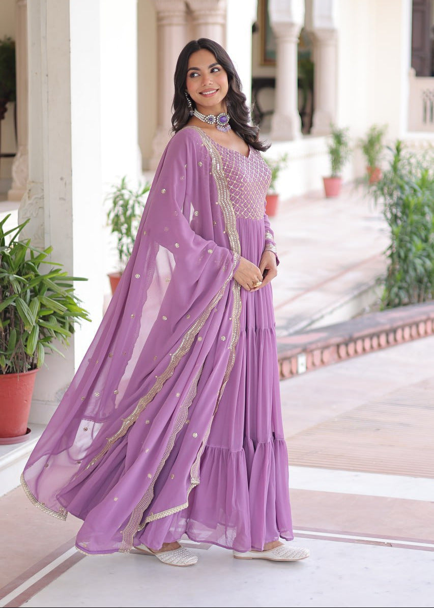 Modern Soft Glow Full Gown