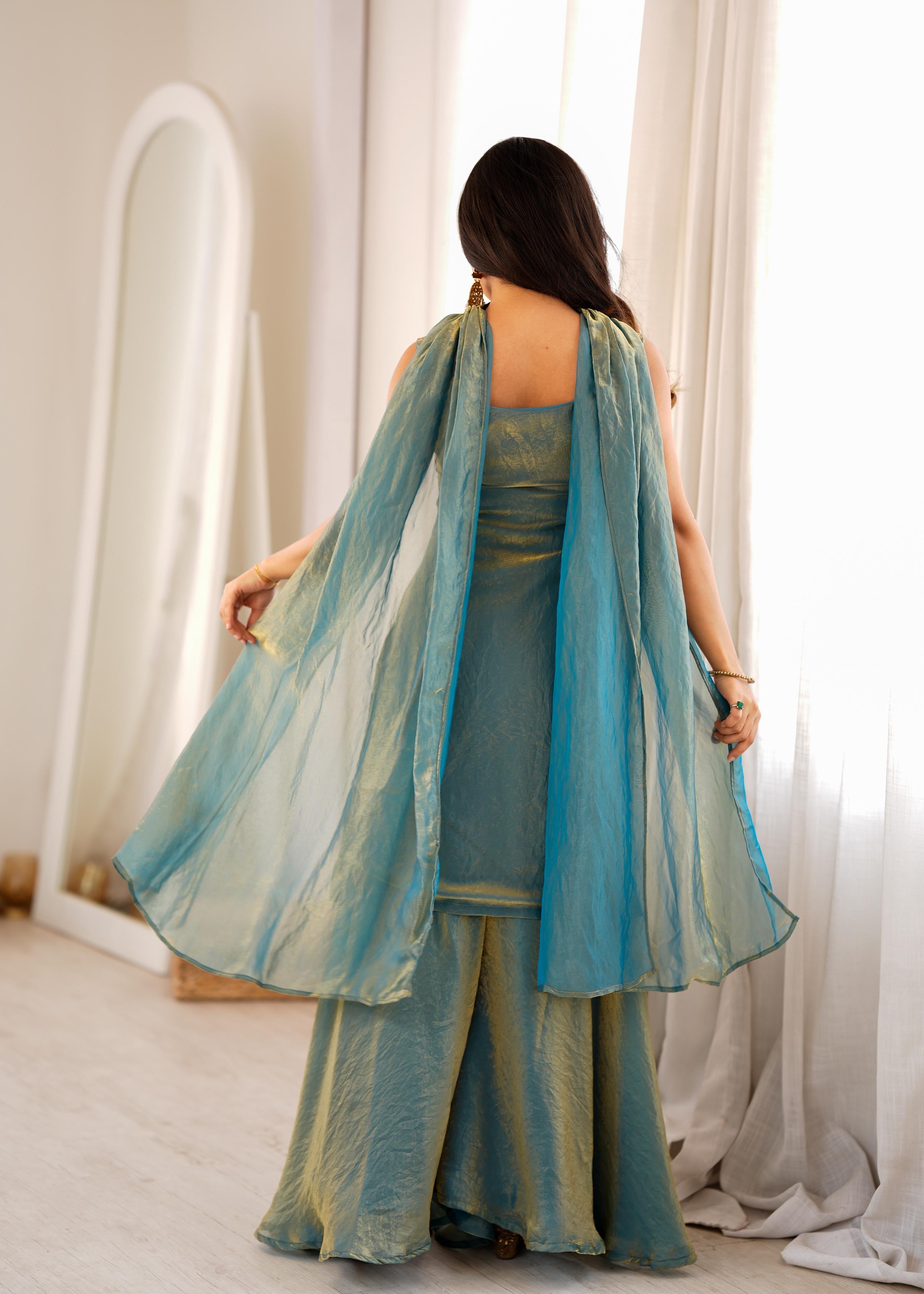 Zariya Designer Sharara Dupatta Set