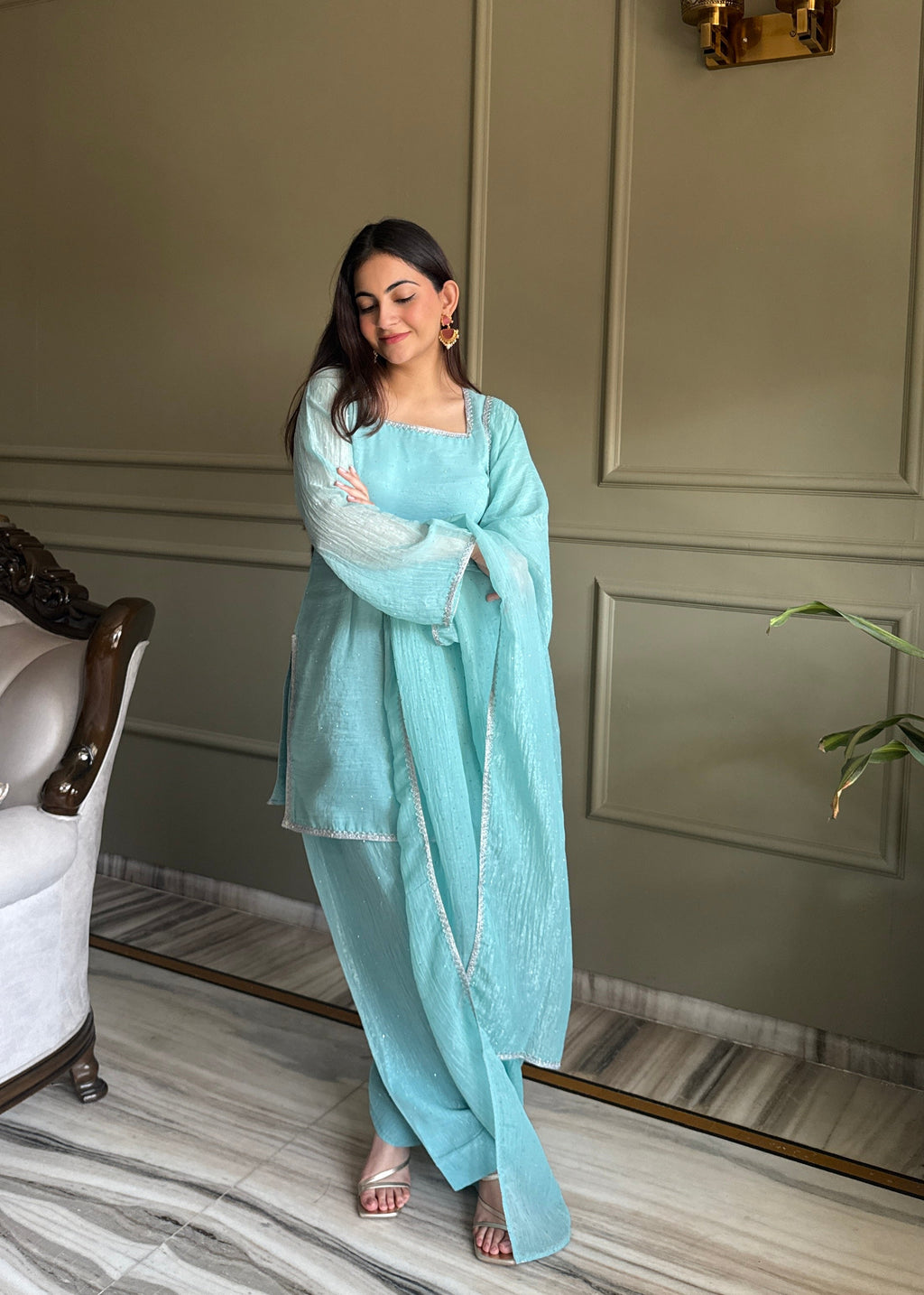 Sky Glow Salwar Suit Set