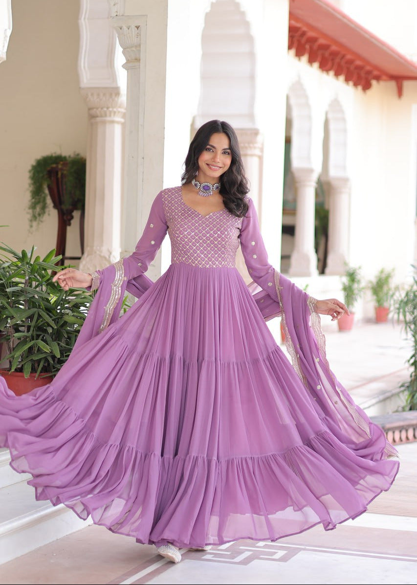 Modern Soft Glow Full Gown