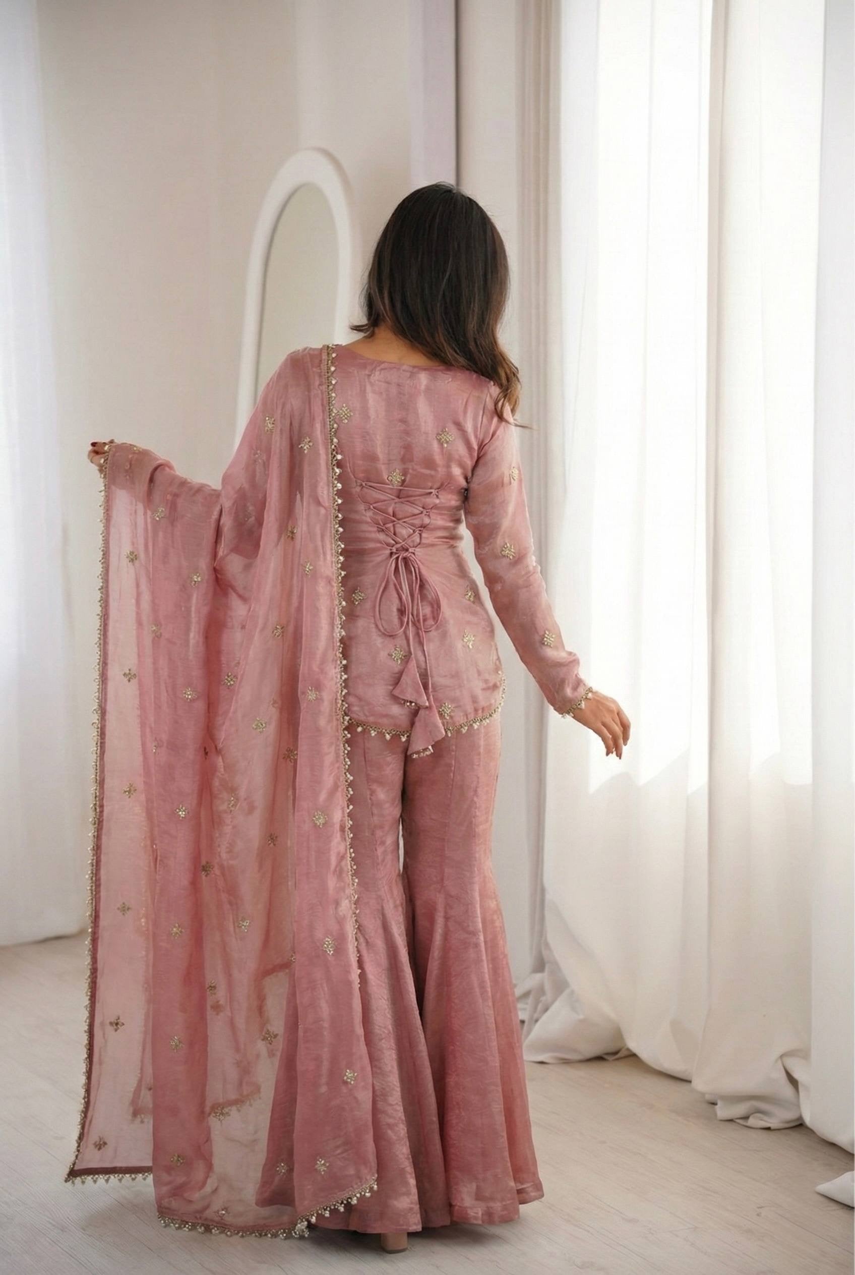 Gulabi Mehfil Sharara Set