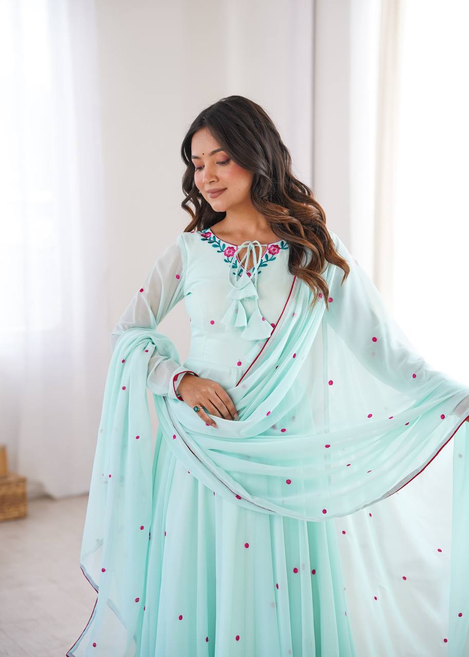 Soft Sunshine Anarkali Suit Set