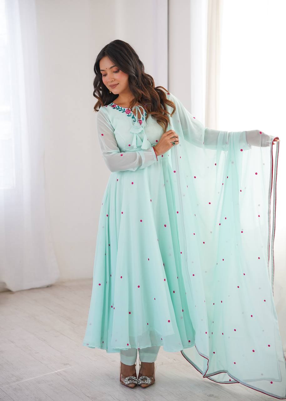 Soft Sunshine Anarkali Suit Set
