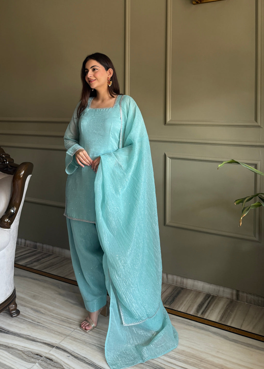 Sky Glow Salwar Suit Set
