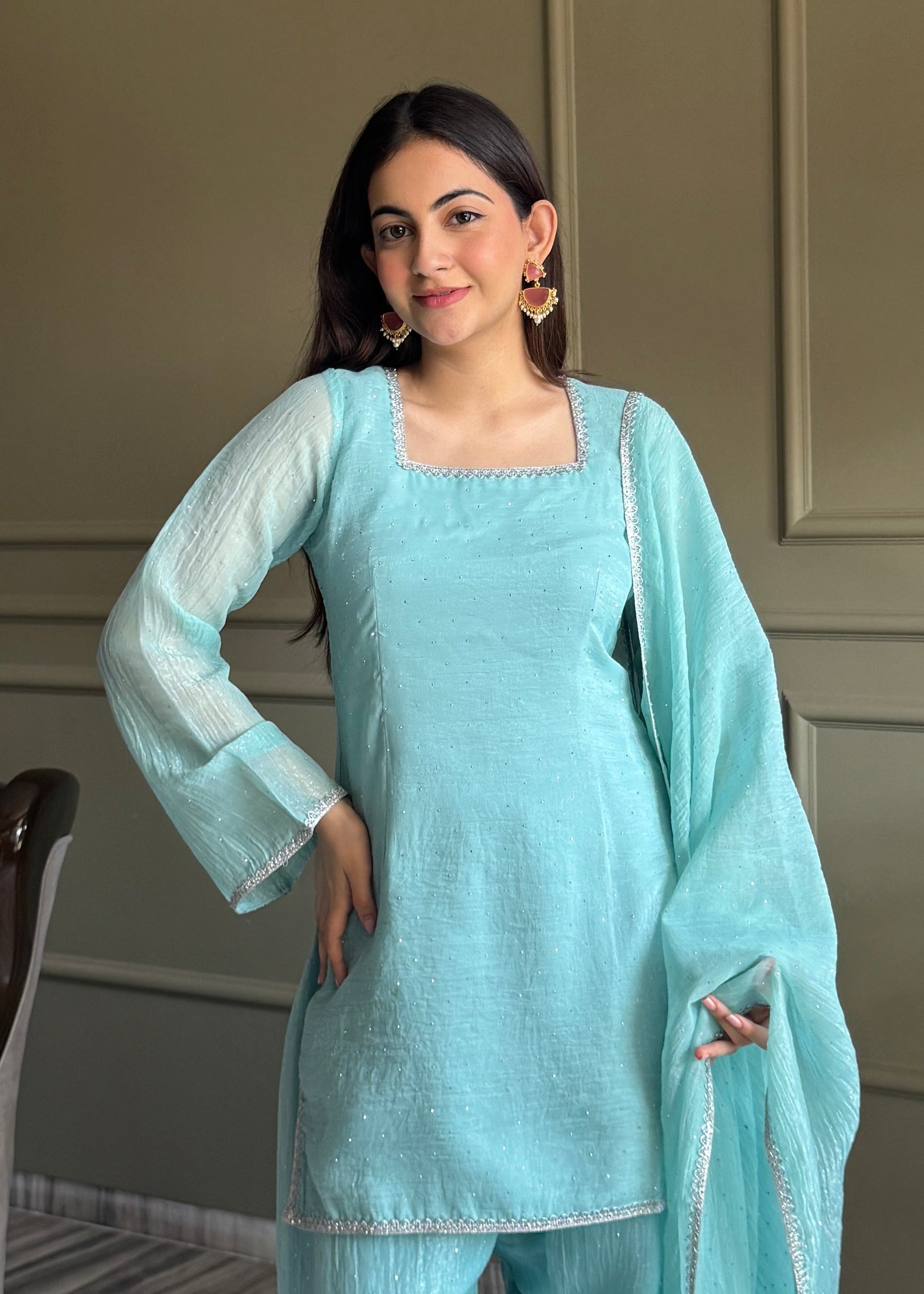 Sky Glow Salwar Suit Set