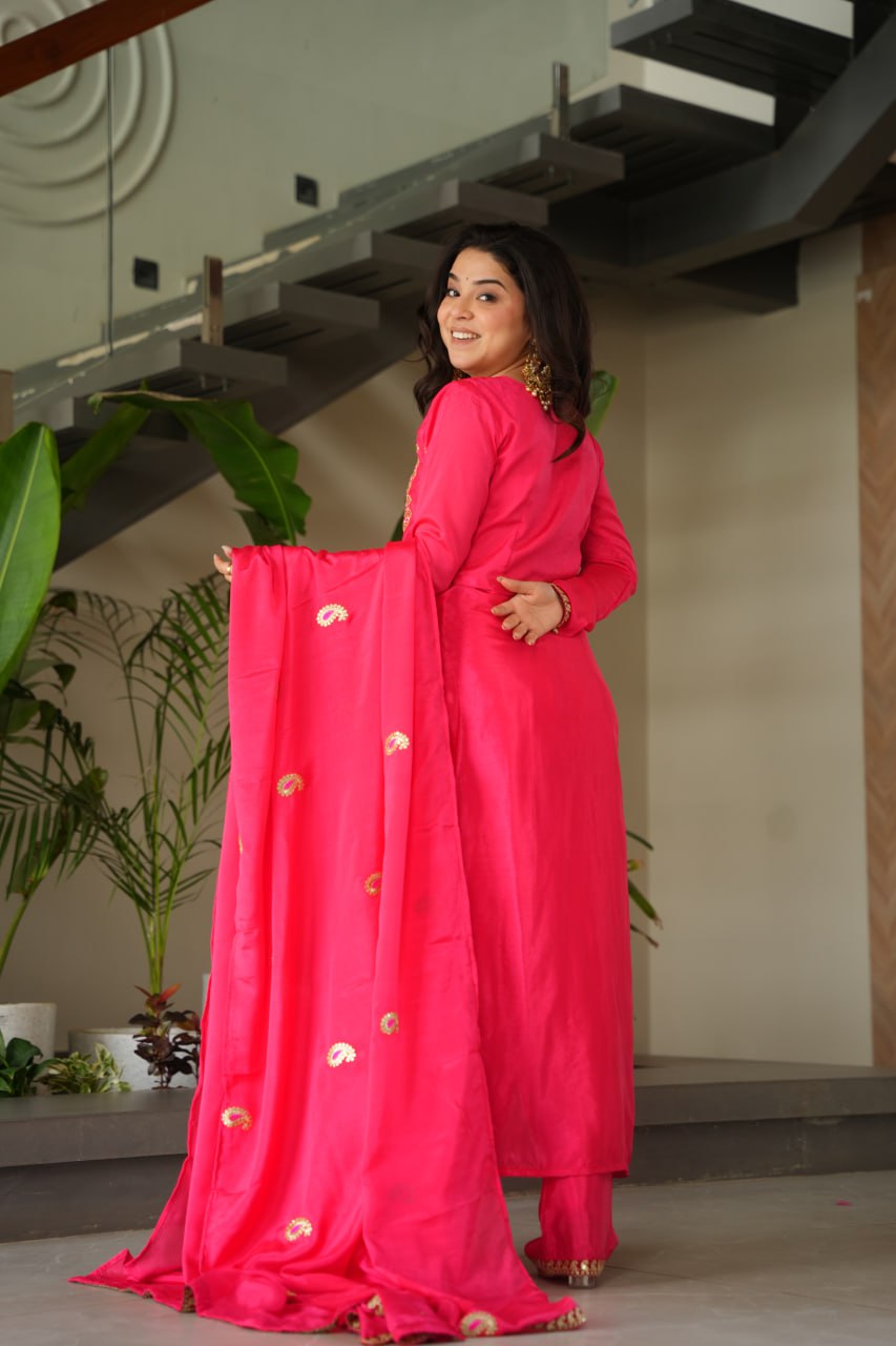 Classic Multi Thread Embroidered Festive Fit