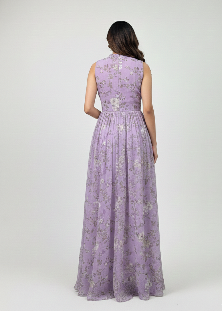 Blooming Floral Printed Maxi Dress