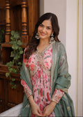 Elegant Alia Cut Festive Gown
