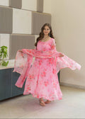 Soft Organza Printed Umbrella Suit