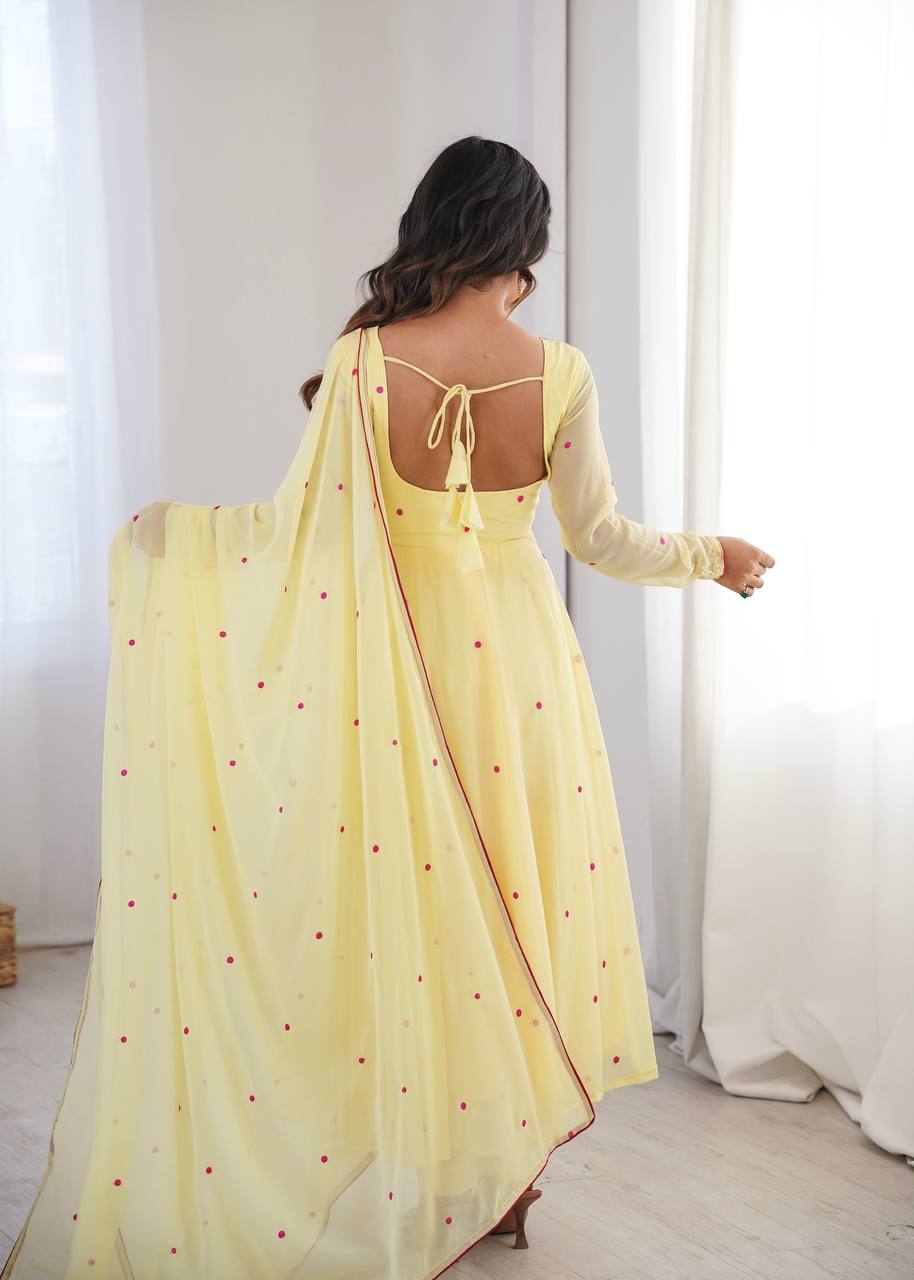 Soft Sunshine Anarkali Suit Set