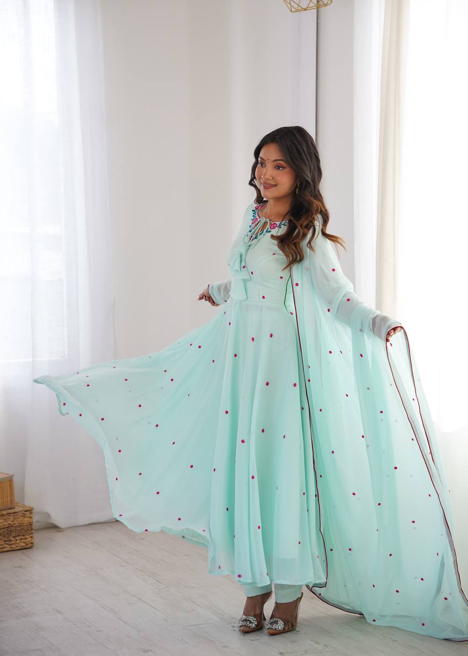 Soft Sunshine Anarkali Suit Set