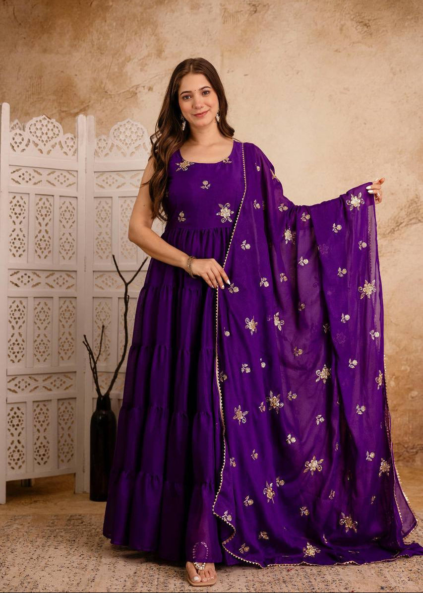 Timeless Grace Star Anarkali Set