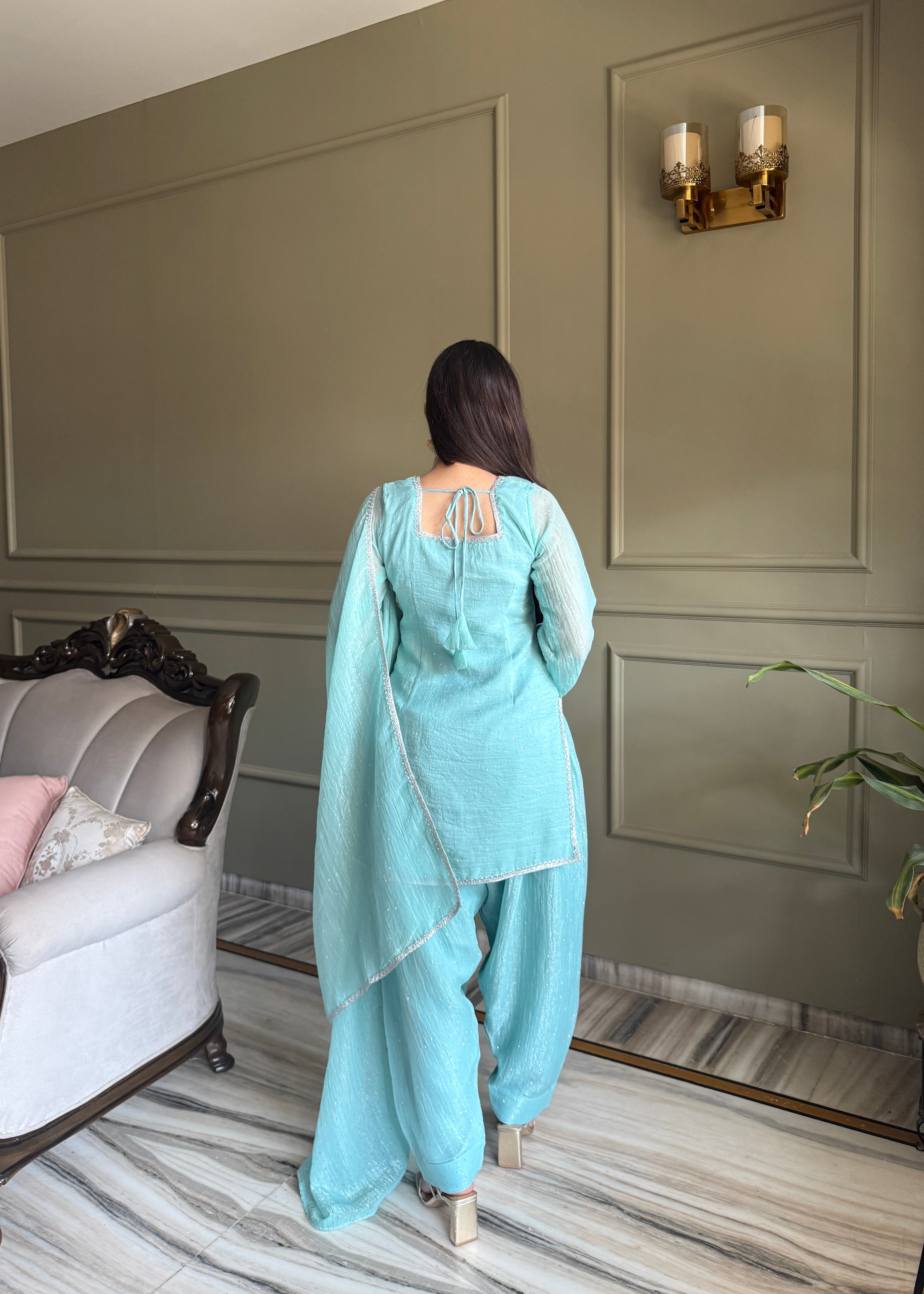 Sky Glow Salwar Suit Set
