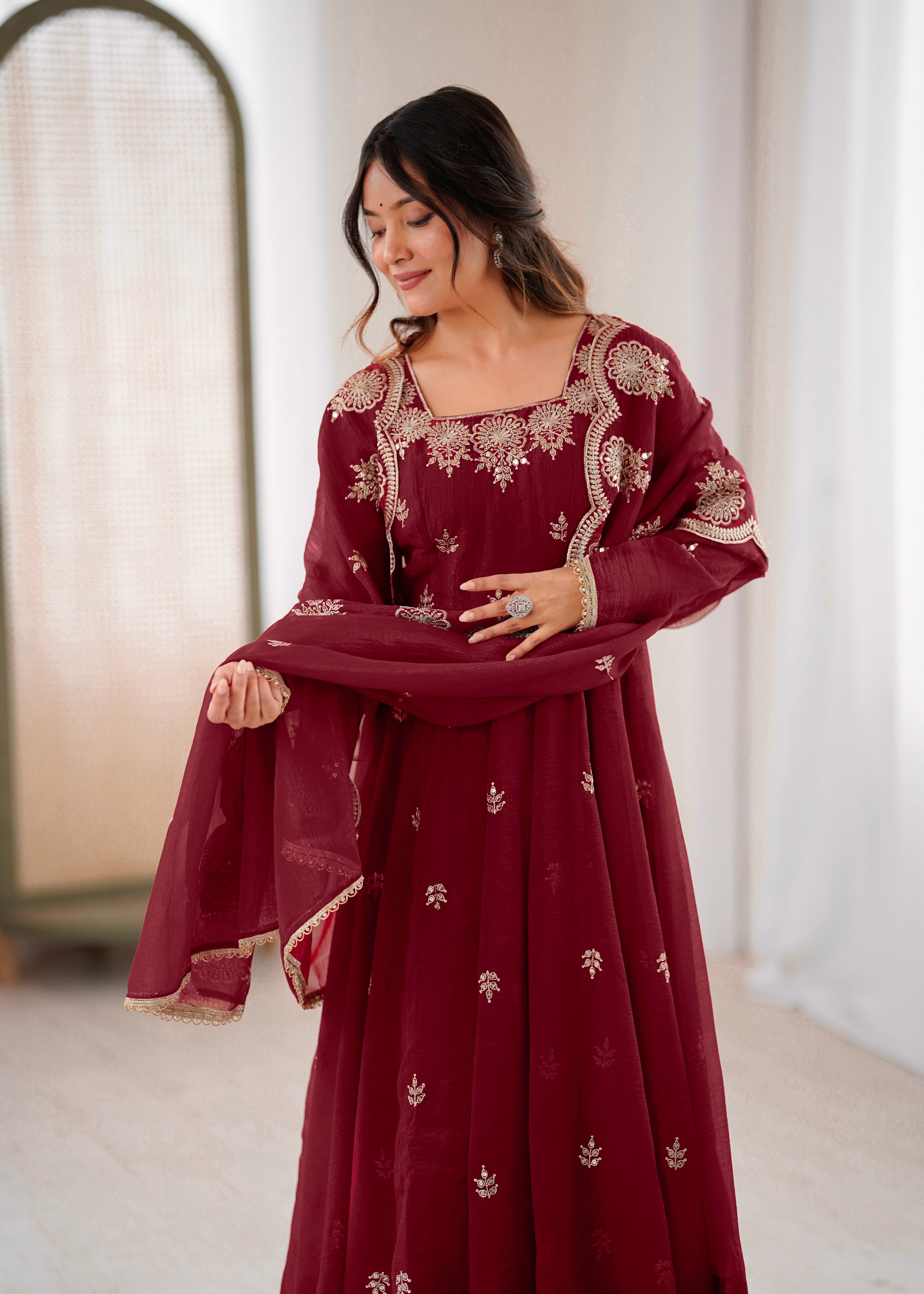 Regal Embroidered Designer Anarkali