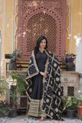 Black georgette embroidered Bhashvika designer Anarkali gown