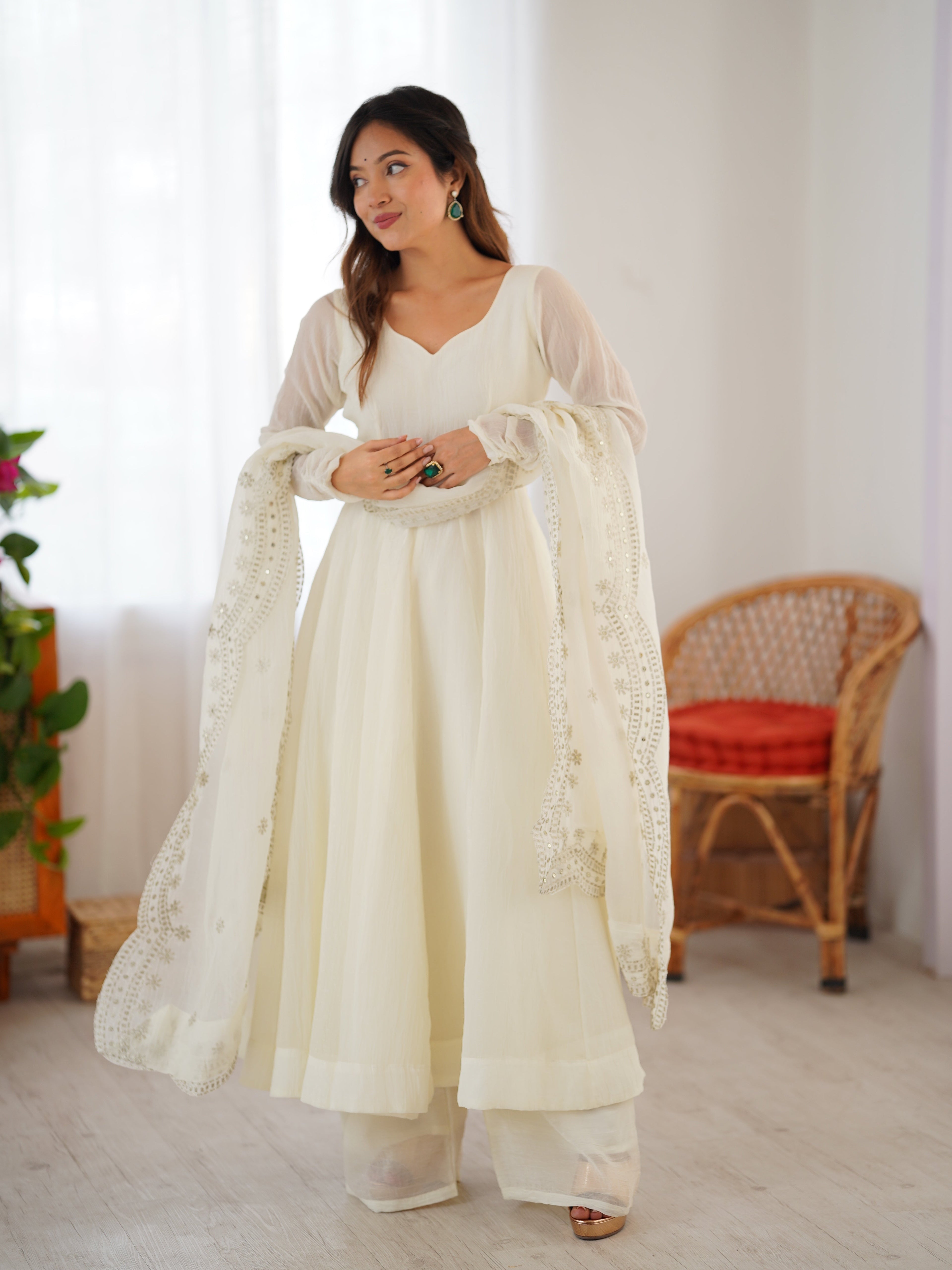 Mystic Glow Sequined Anarkali Set