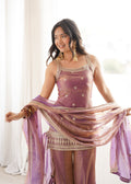 Shimmering Bloom Sharara Suit Set