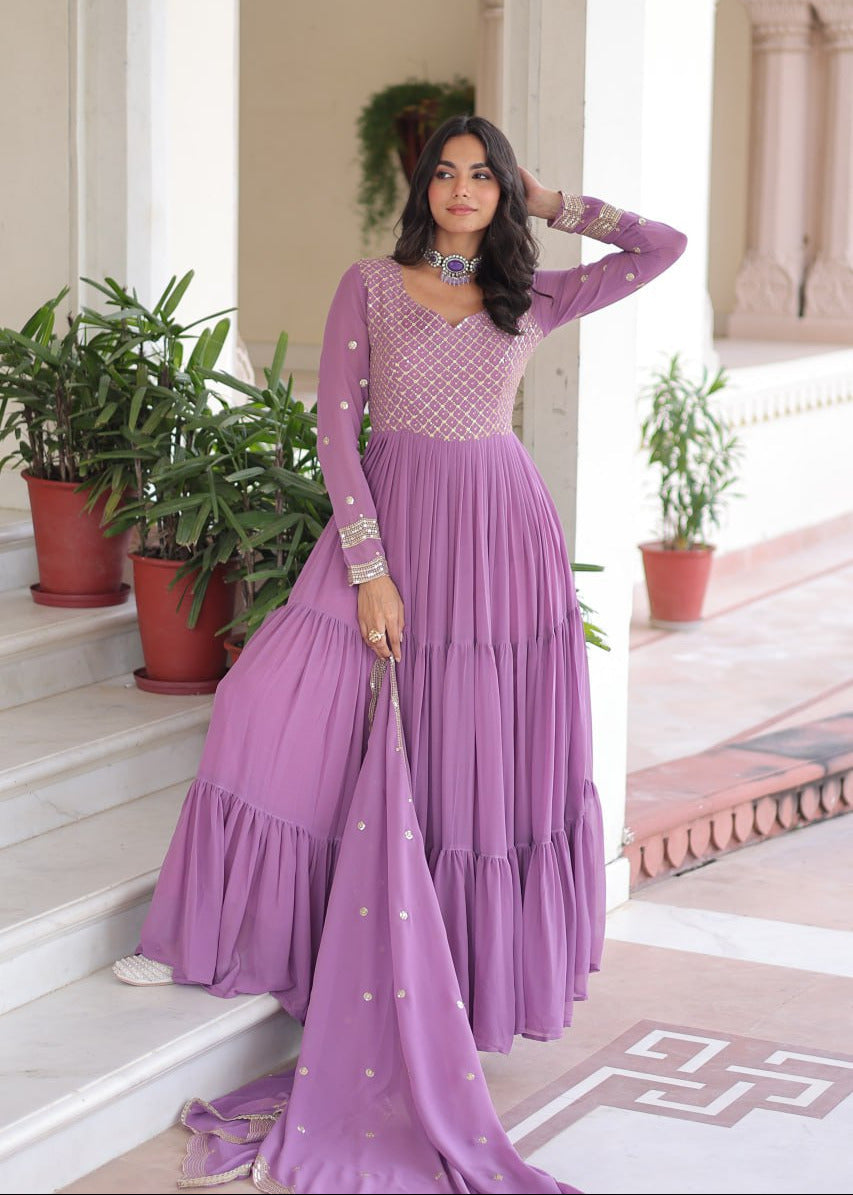 Modern Soft Glow Full Gown
