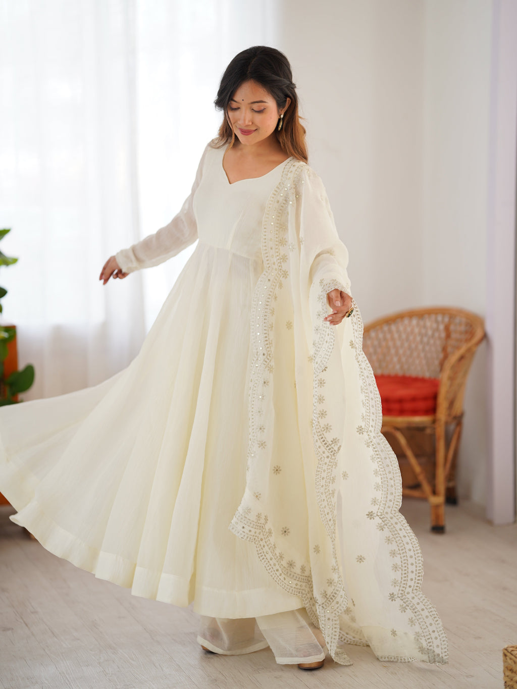 Mystic Glow Sequined Anarkali Set