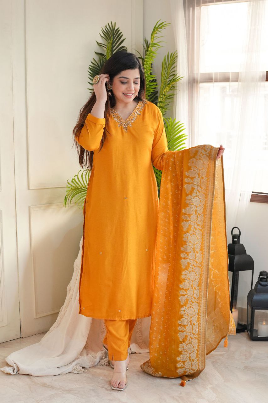 Enchanting rayon flair traditional elegance redefined kurti set