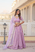 Ethereal viscose jacquard designer lehenga set