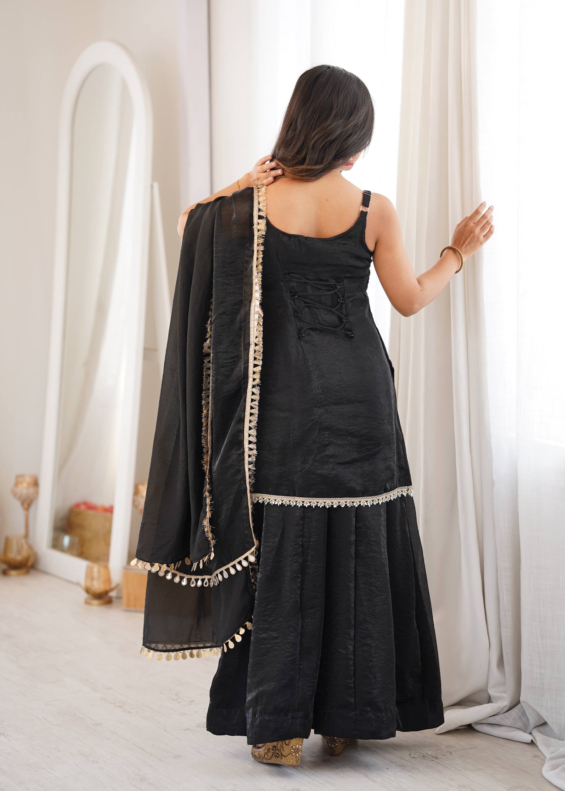 Midnight Muse Sharara Suit Set