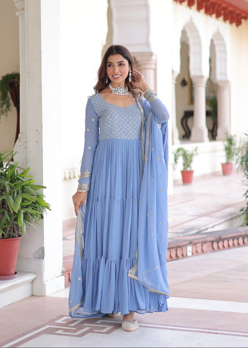 Modern Soft Glow Full Gown