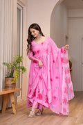 Floral Organza Umbrella Suit Set