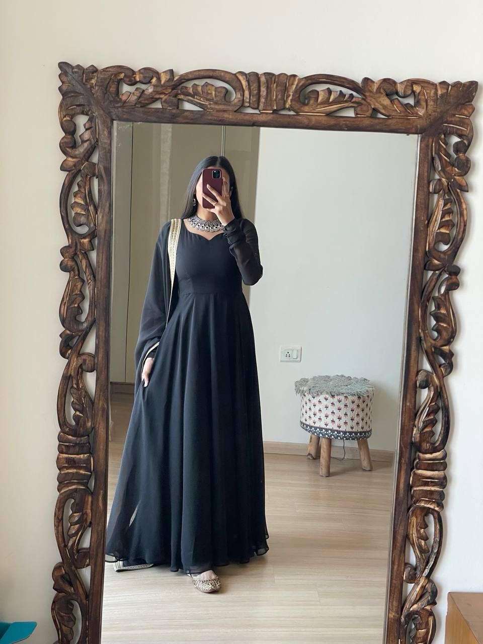 Georgette Anarkali: Elegant Flare for Modern Royalty