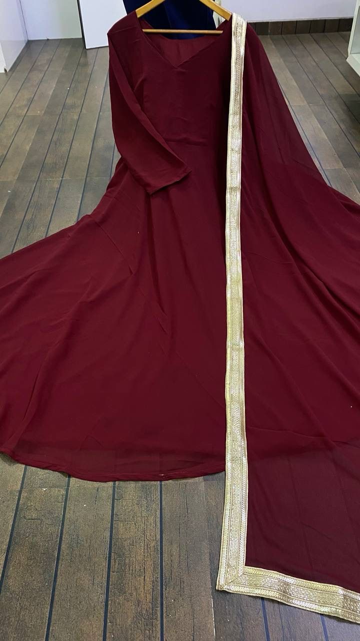 Georgette Anarkali: Elegant Flare for Modern Royalty
