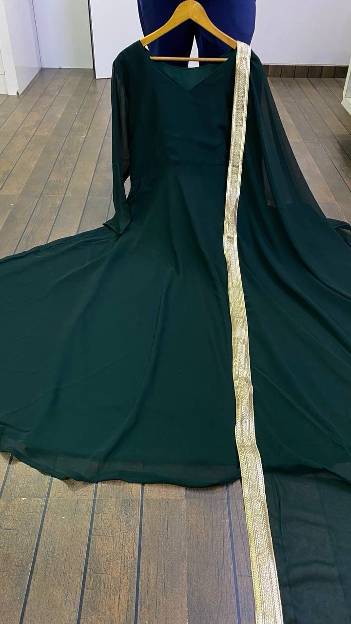 Georgette Anarkali: Elegant Flare for Modern Royalty