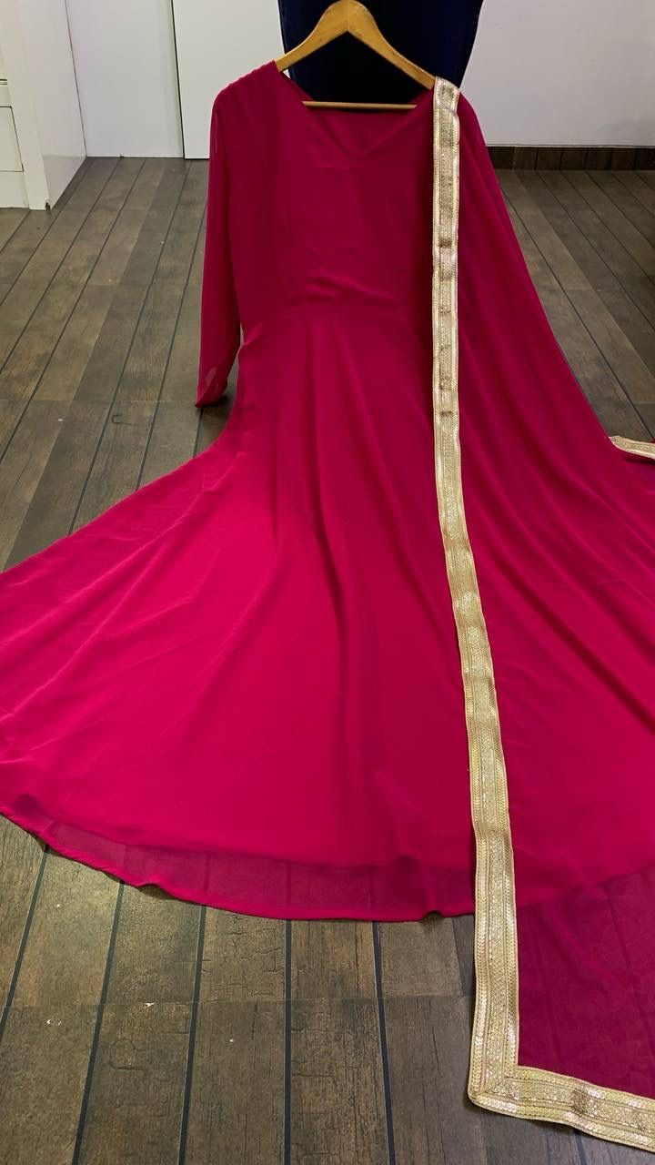 Georgette Anarkali: Elegant Flare for Modern Royalty