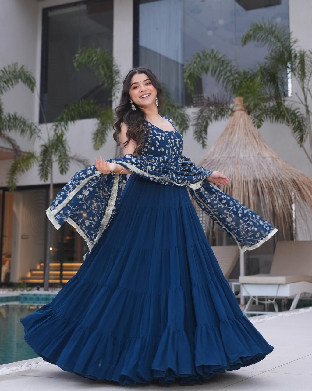 Misha Rama Soft Fox Georgette Anarkali Suit Set