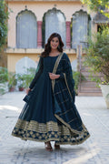 Rama georgette embroidered Mokshita designer Anarkali suit