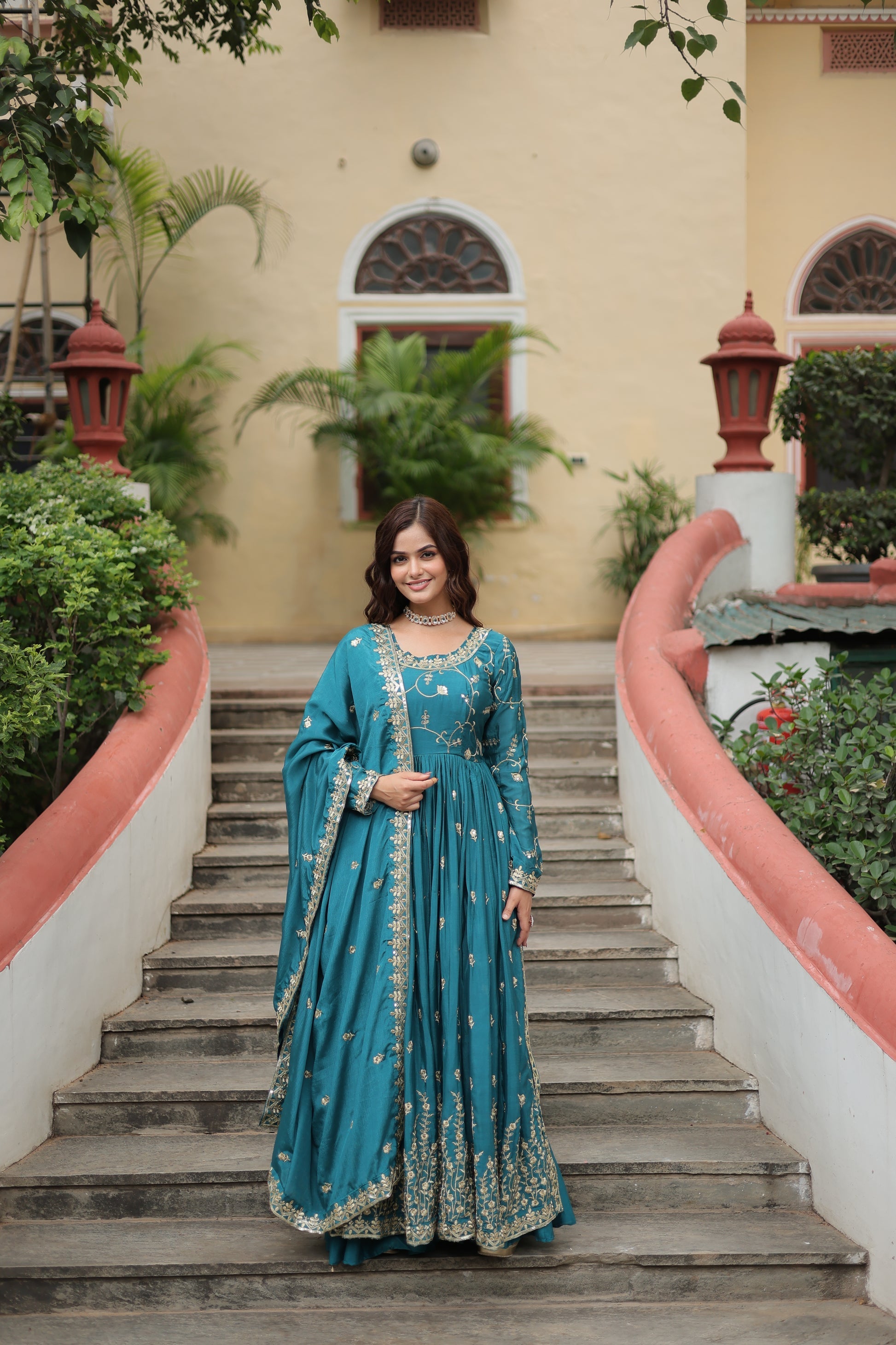 Paridhi Rama georgette embroidered kurti sharara set