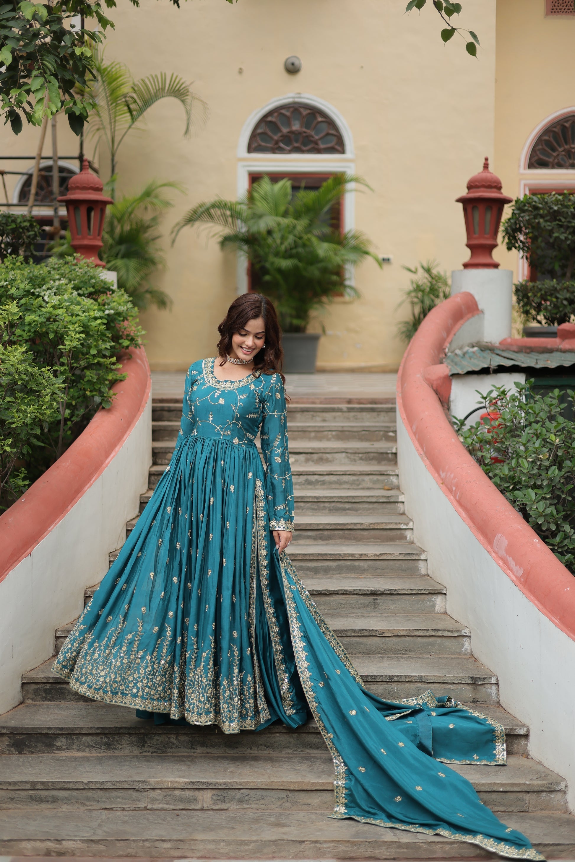 Paridhi Rama georgette embroidered kurti sharara set