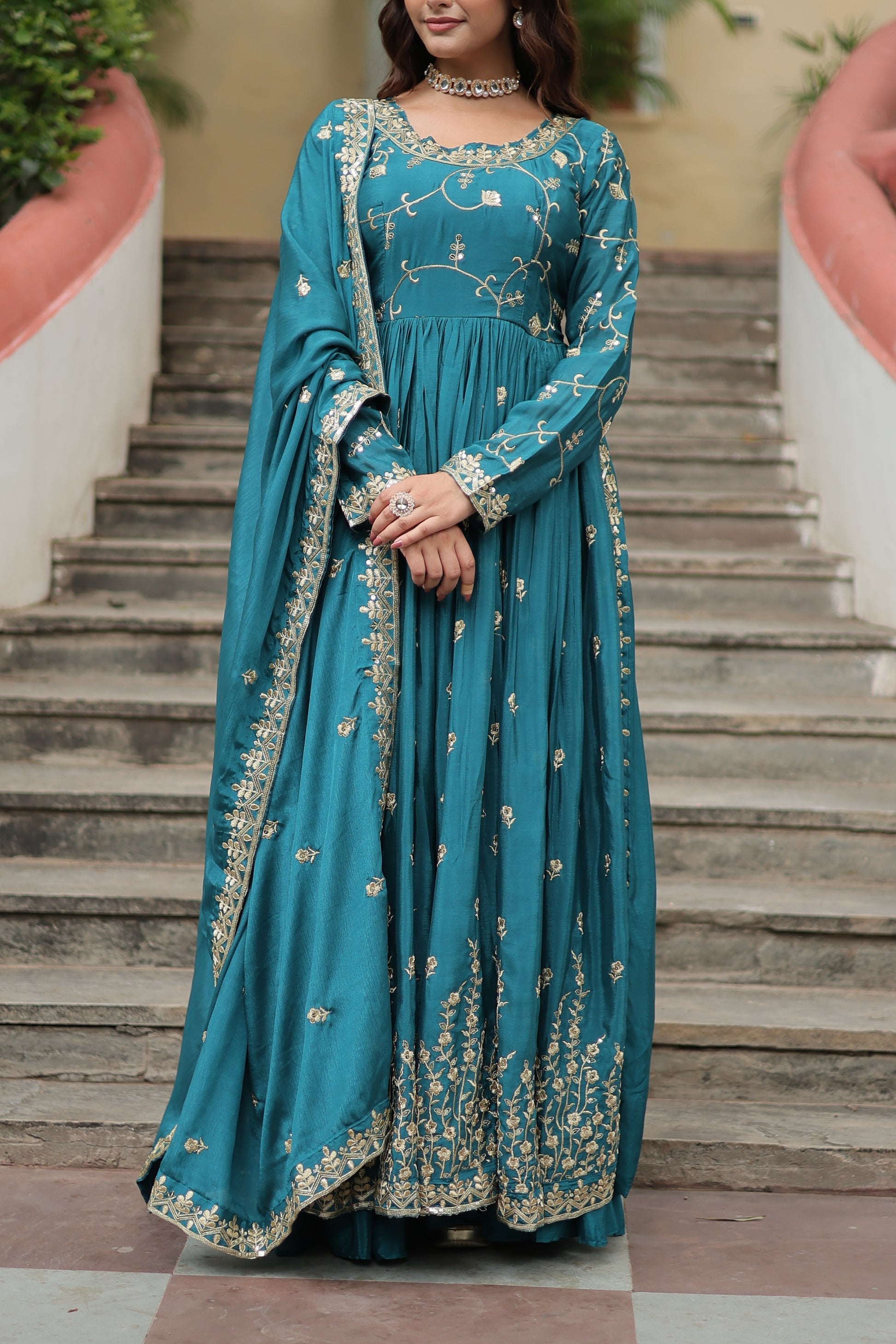 Paridhi Rama georgette embroidered kurti sharara set