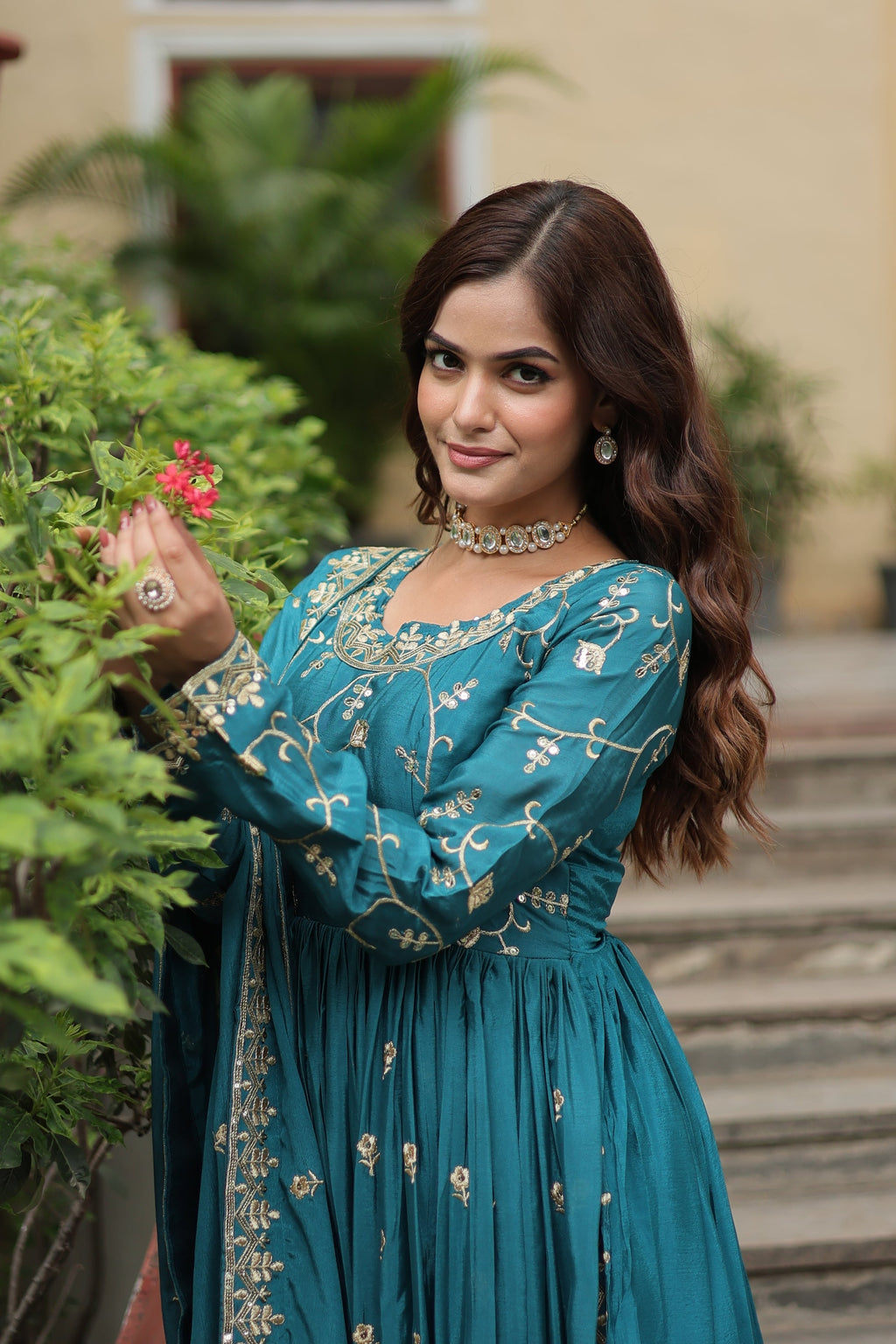 Paridhi Rama georgette embroidered kurti sharara set