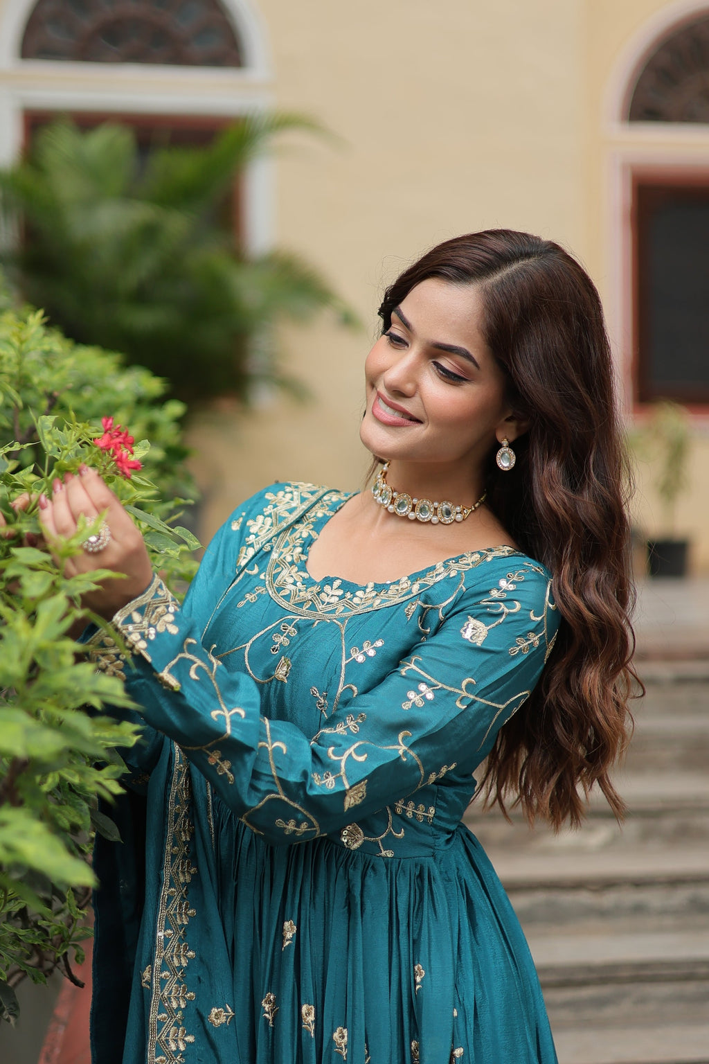 Paridhi Rama georgette embroidered kurti sharara set