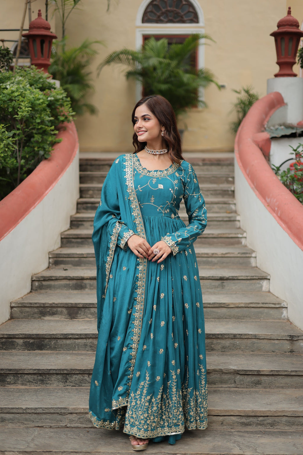 Paridhi Rama georgette embroidered kurti sharara set