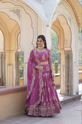 Sequin splendor faux georgette cut work lehenga ensemble