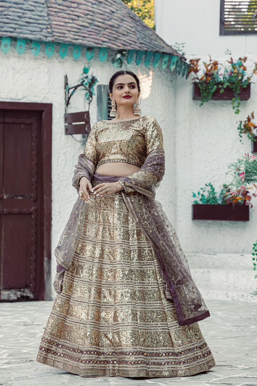 Shine in Sequin: Heavy Lehenga set