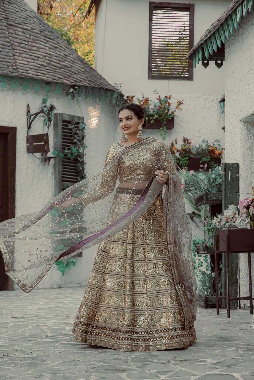 Shine in Sequin: Heavy Lehenga set