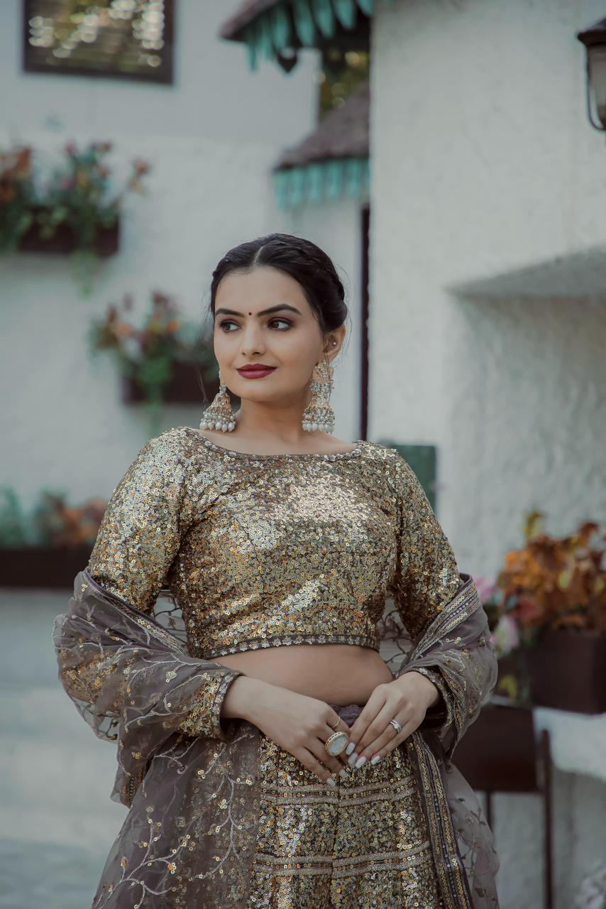 Shine in Sequin: Heavy Lehenga set