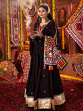 Black festive wear cotton lehenga choli with dupatta