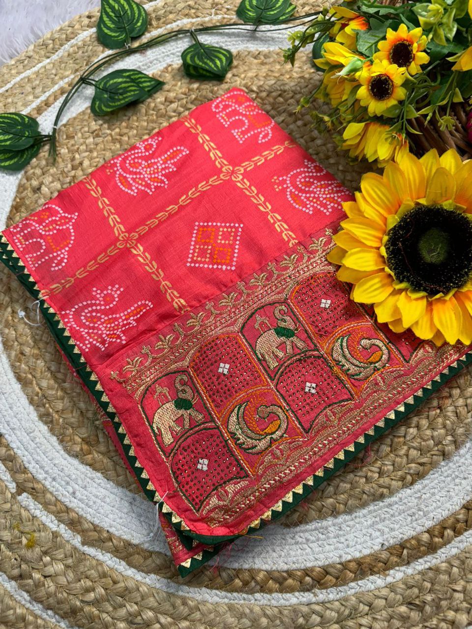 Chaarvi Dolly embroidered silk saree